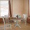 International Concepts Round 36 in Rd Extension Dining Table, 4 San Remo Chairs, Hickory/Stone, 36 W, 48 L, 29.3 in H, Wood K41-36RXT-C10-4 - alternate 3